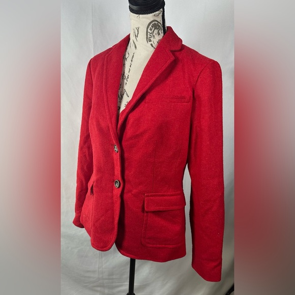 Talbots Vibrant Red Women's Blazer - Picture 3 of 12